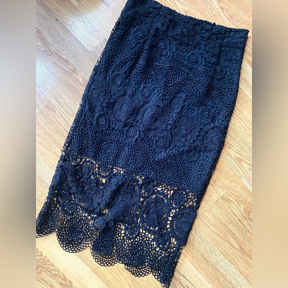 Black Lace Skirt
